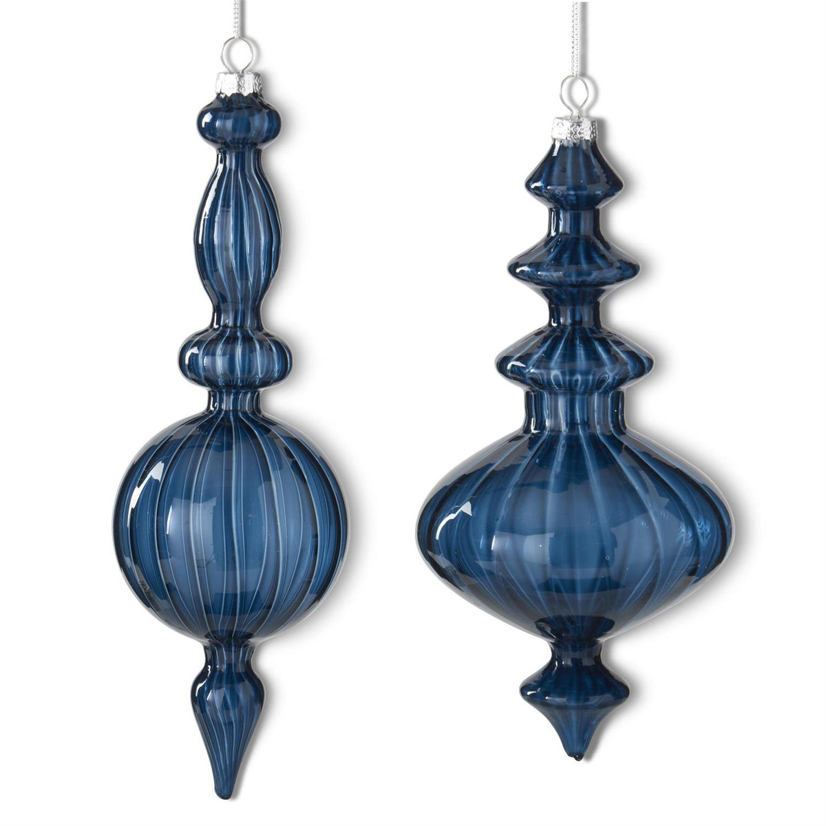 Dark Blue Finial Ornament