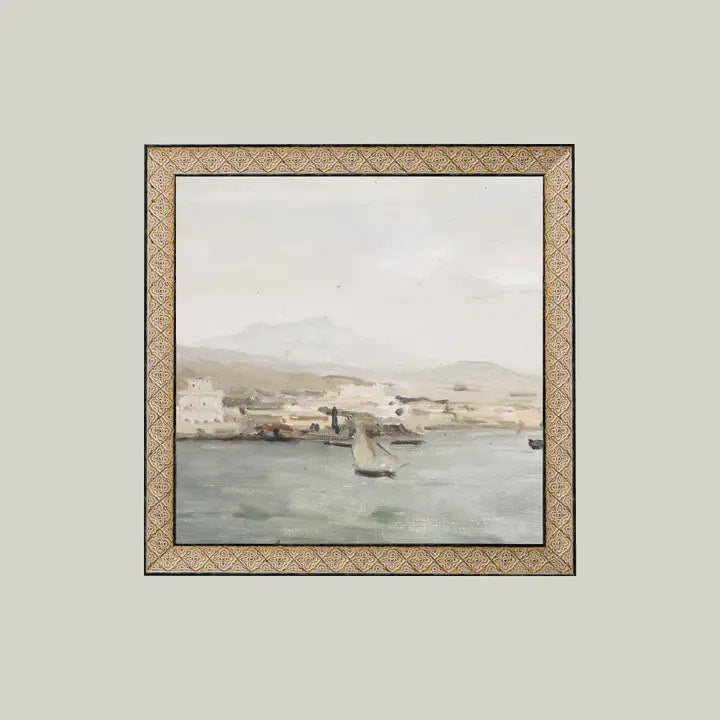 Sailboat Landscape Framed Print