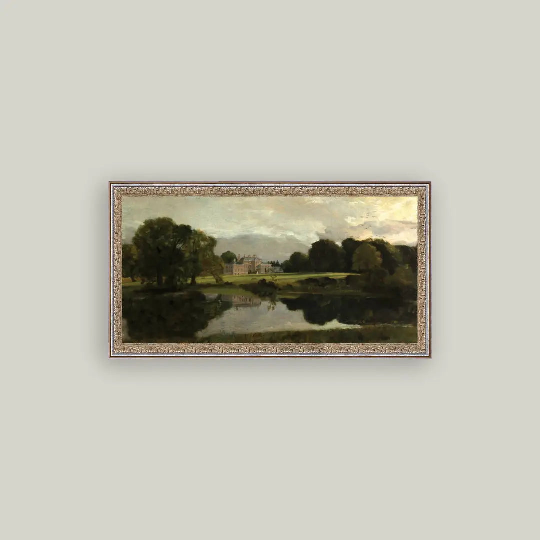 Malvern Hall in Warwickshire Framed Antique Art