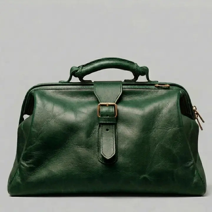 Forest Green Leather Doctor Bag