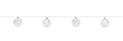 LED Glass Ball Ornaments On String