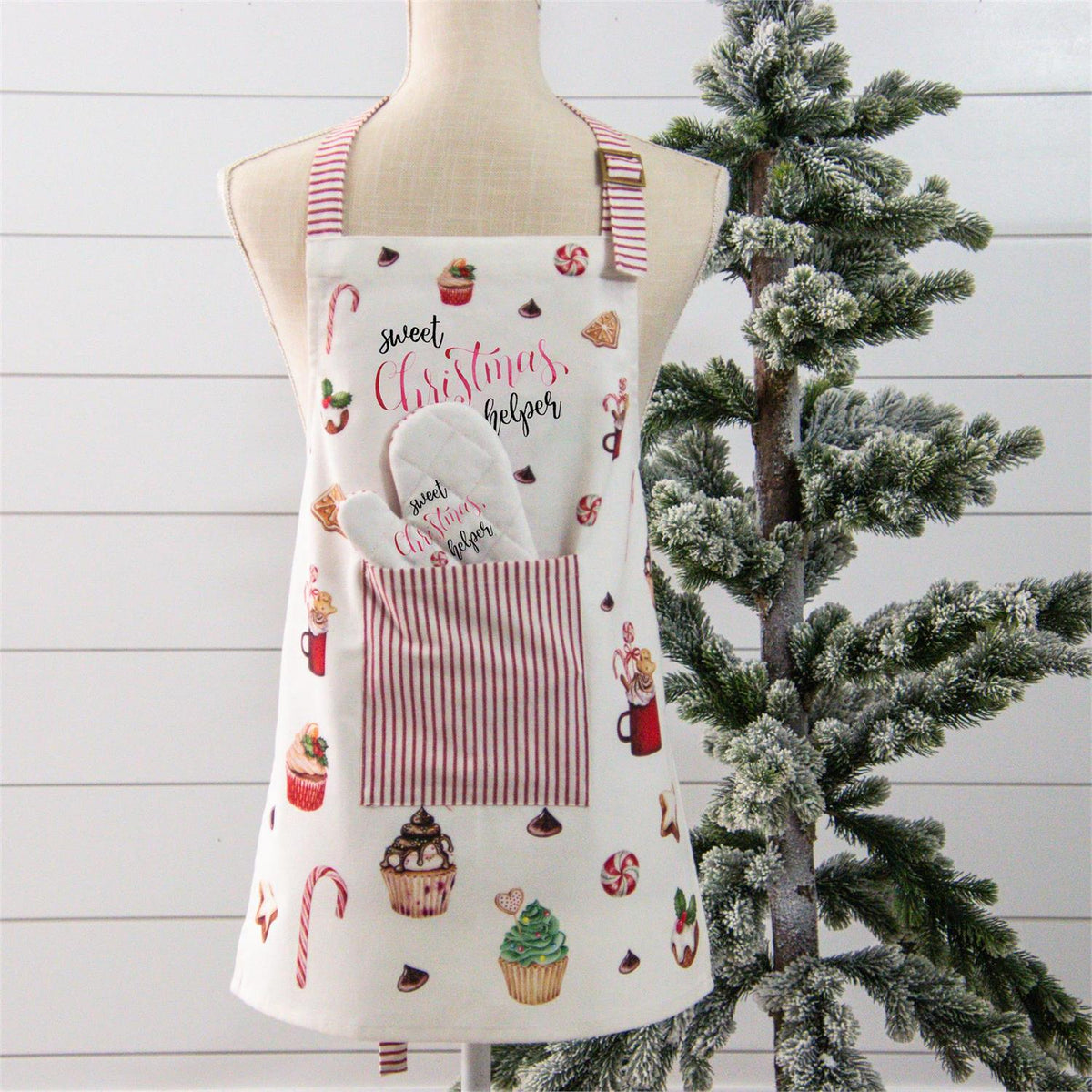 Sweet Christmas Child Apron Set