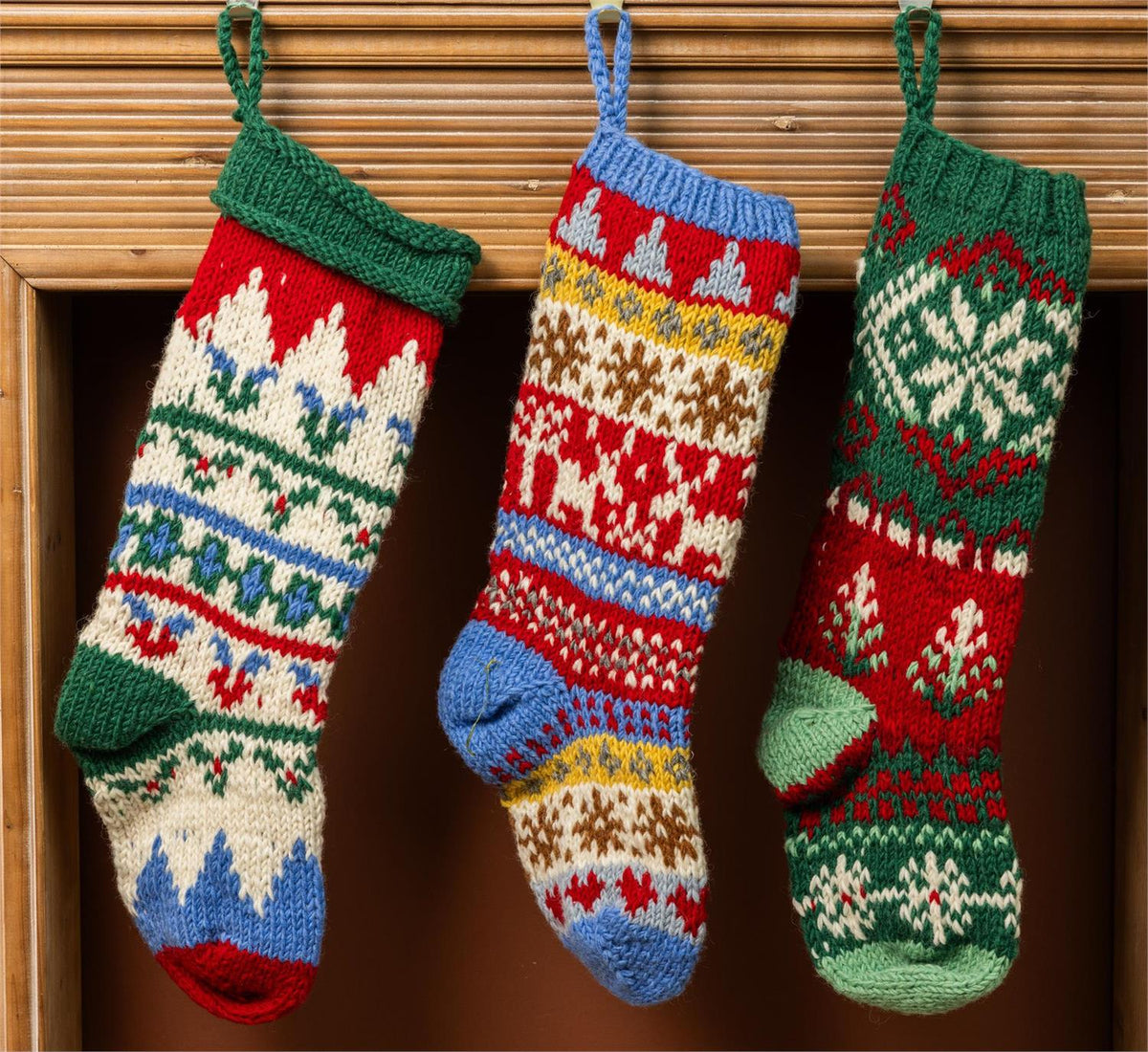 Merry Berry Handmade Knitted Stockings