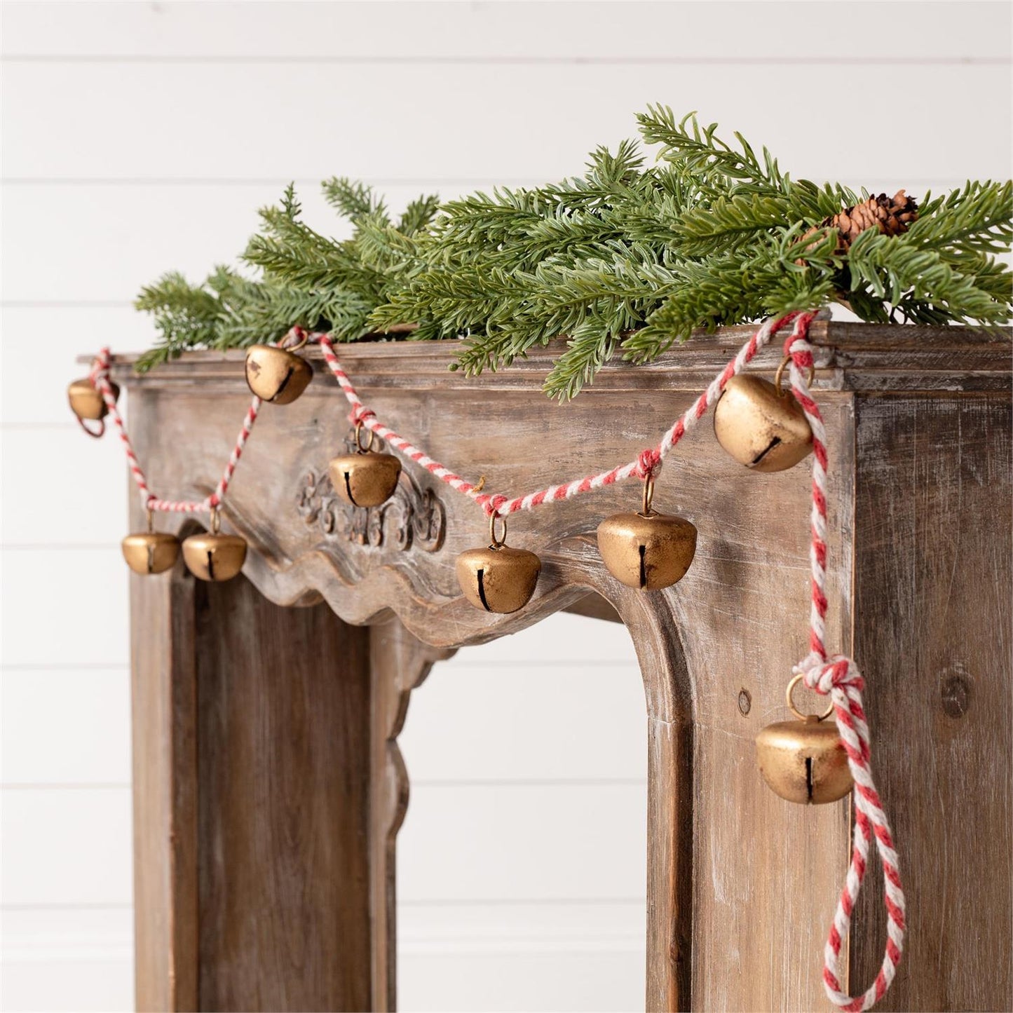 Twisted Rope With Gold Bells Garland