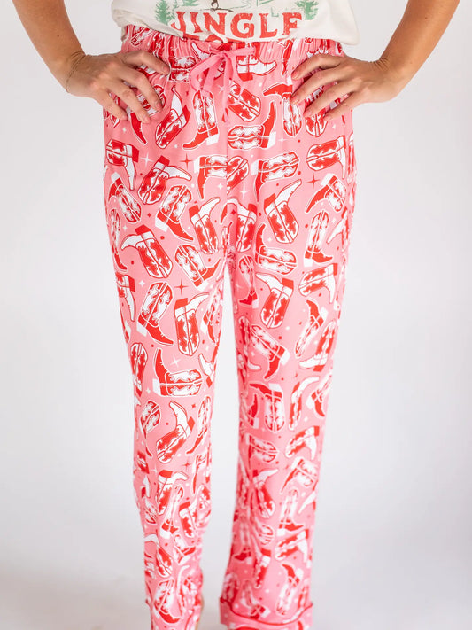 Cowgirl Boot Pajama Pant