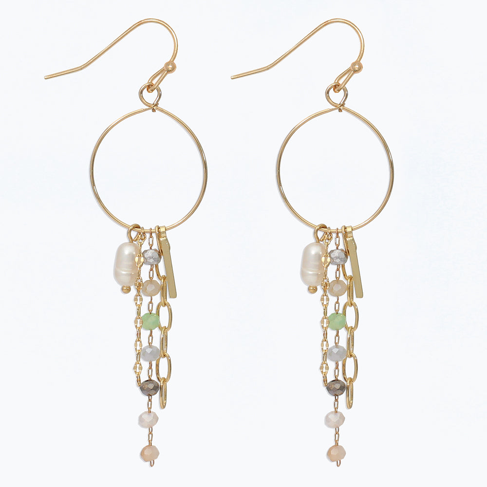 Gold and Mint Dangle
