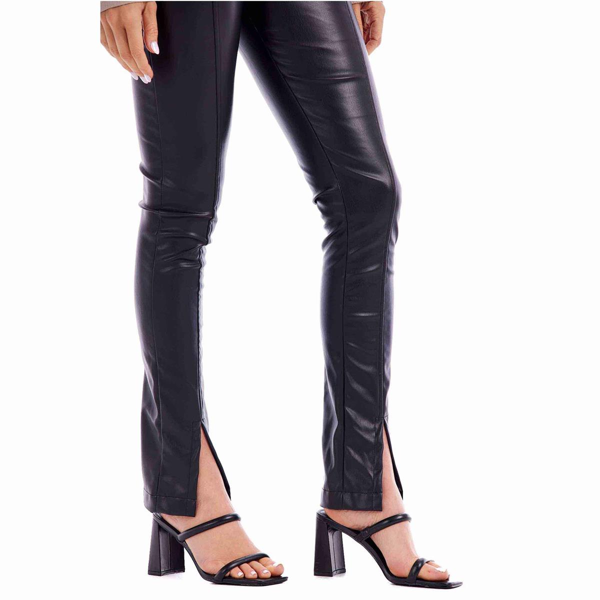 Black Ander Slit Leggings