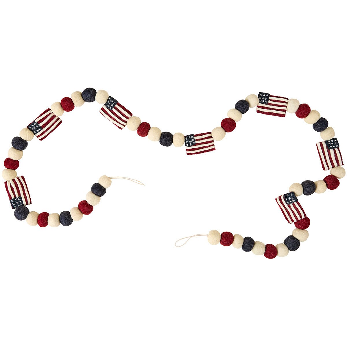 American Flag Wool Garland