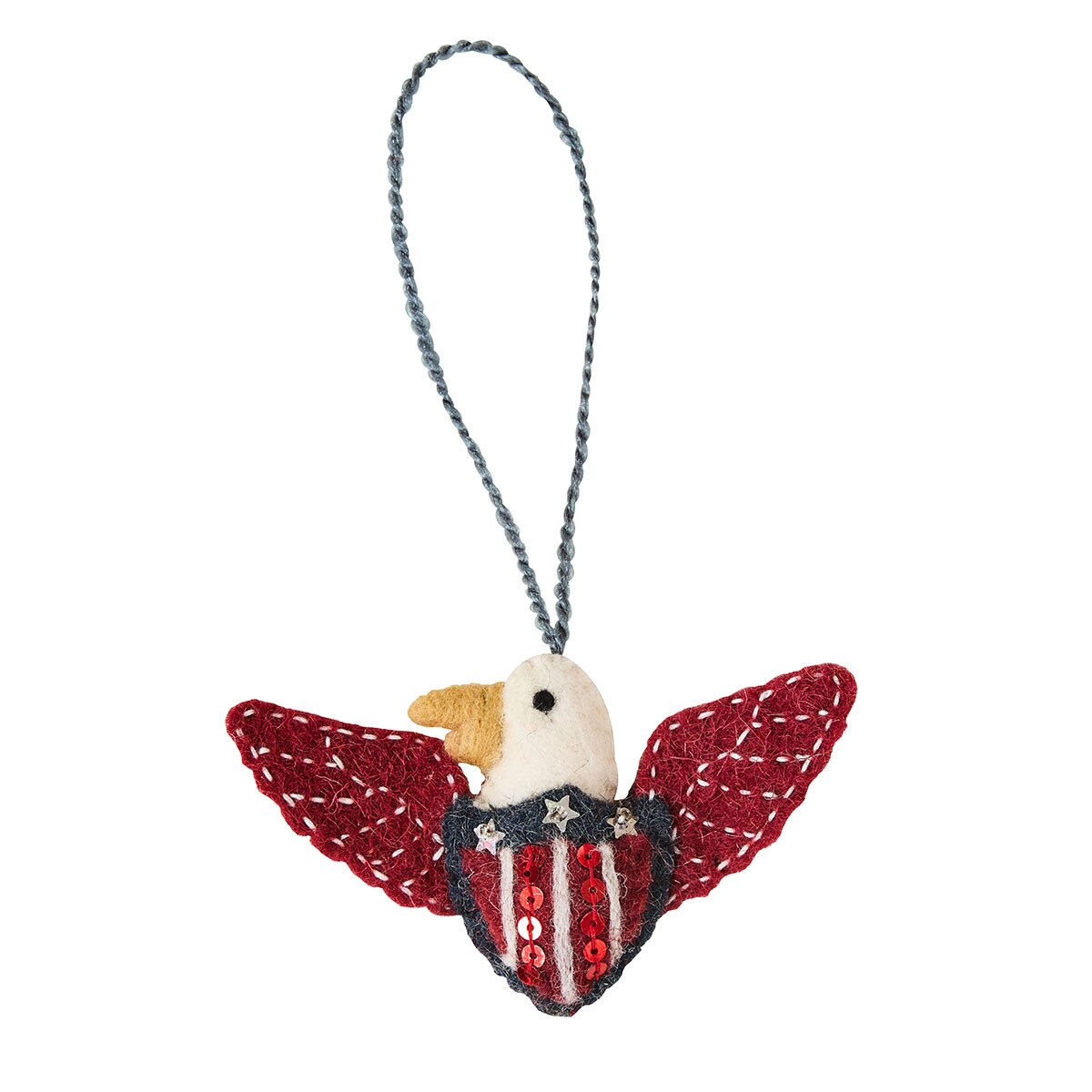 Patriotic Eagle Felt Ornament