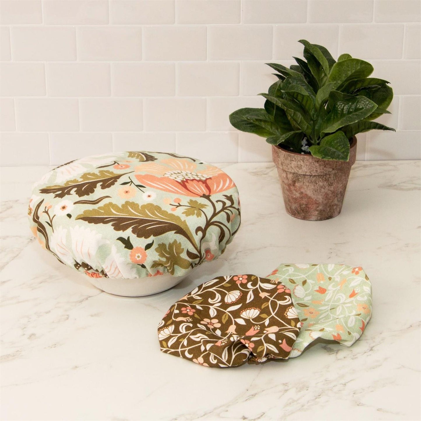 Floral Cloth Bowl Cover Set