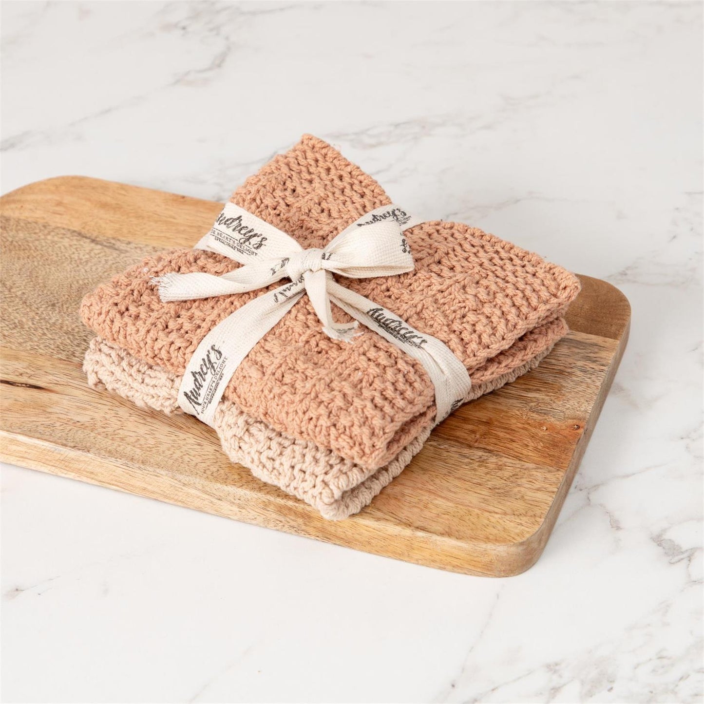Knitted Dish Cloth Set