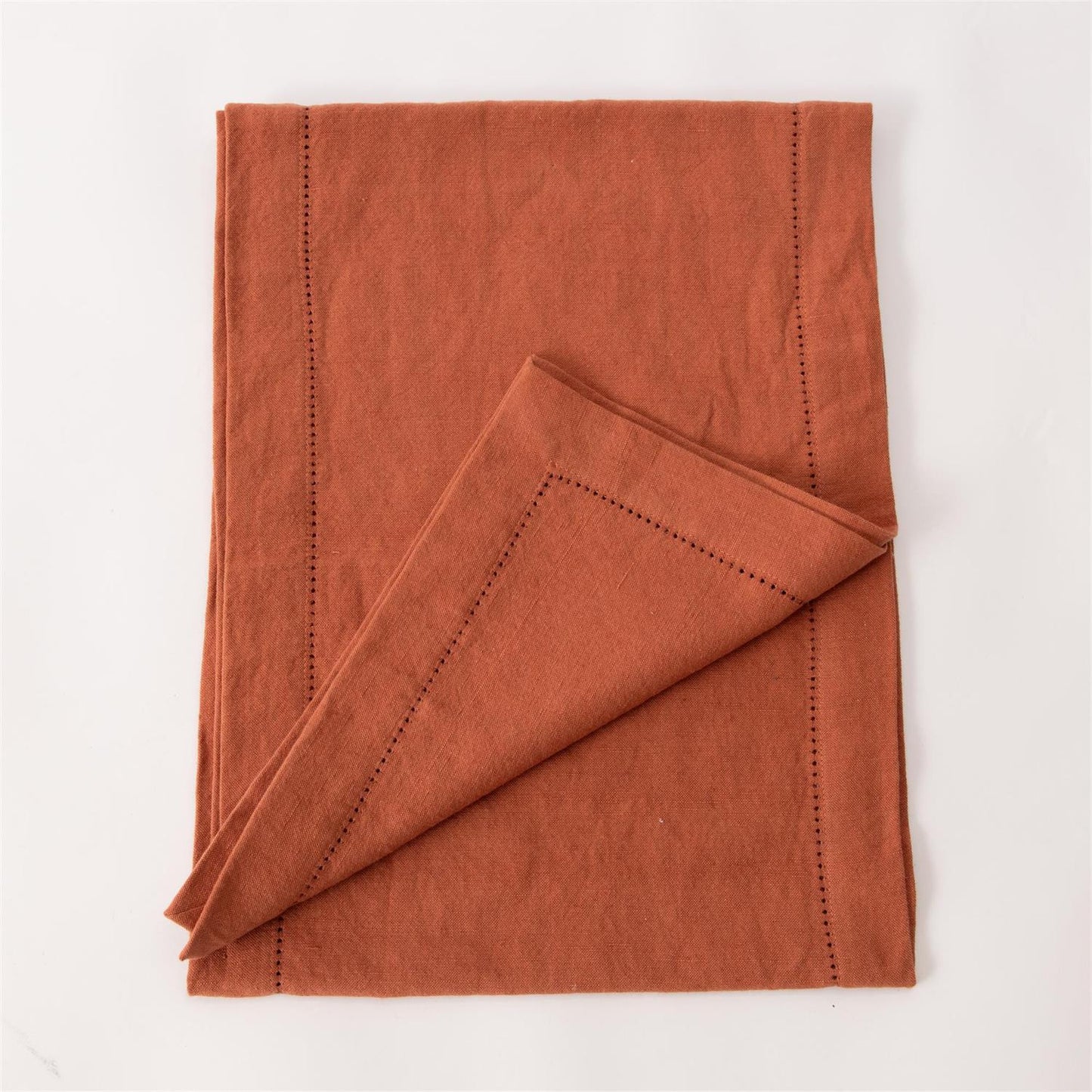 Rust Stonewashed Table Runner