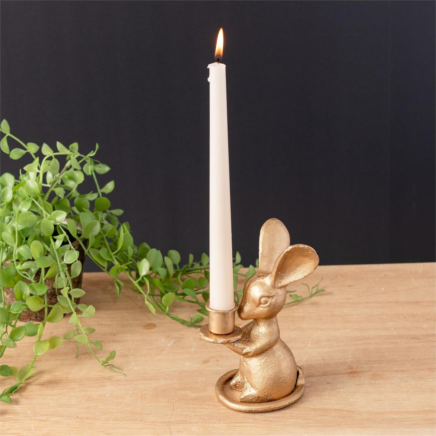 Gold Mouse Taper Holder