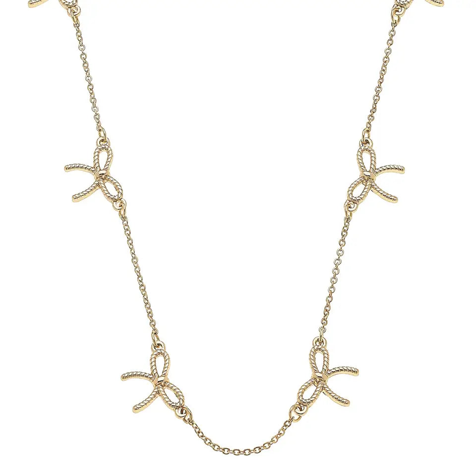 Bessie Multi Rope Bow Necklace