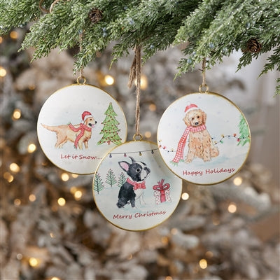 Dog Disc Ornament
