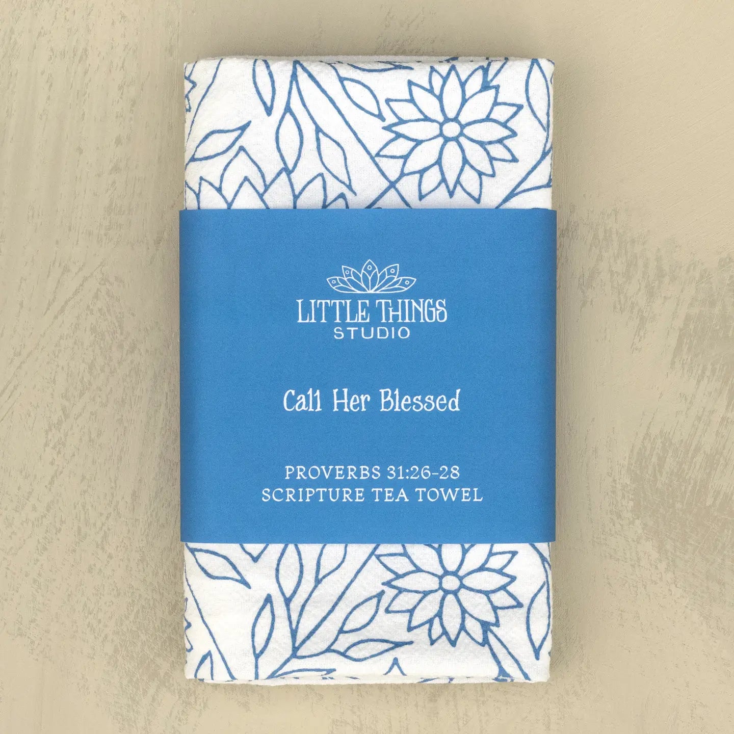 Call Her Blessed Scripture Tea Towel