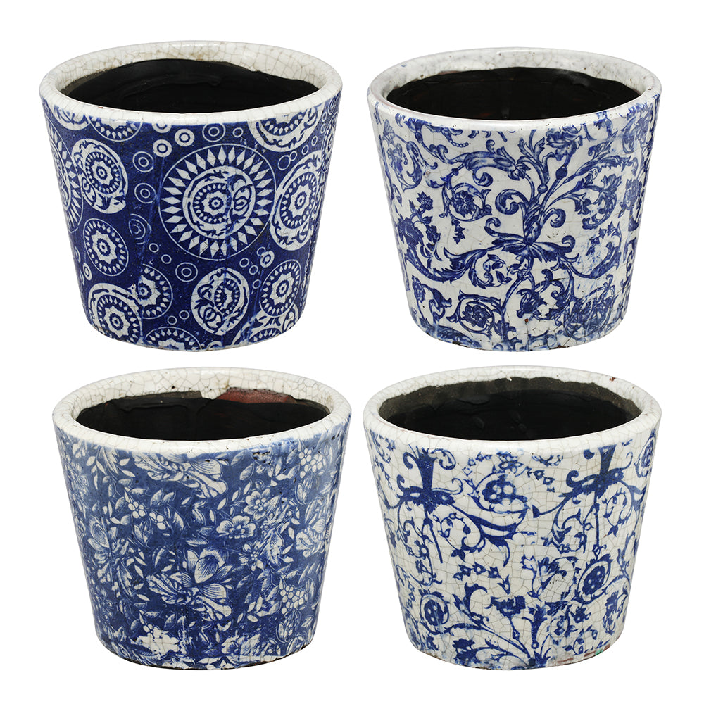 Blue & White Planters