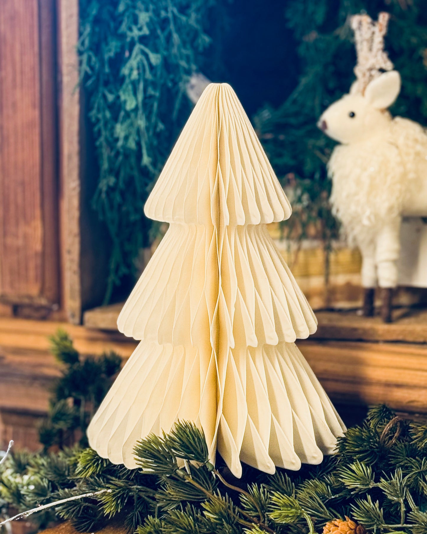 Accordion Paper Ivory Tree
