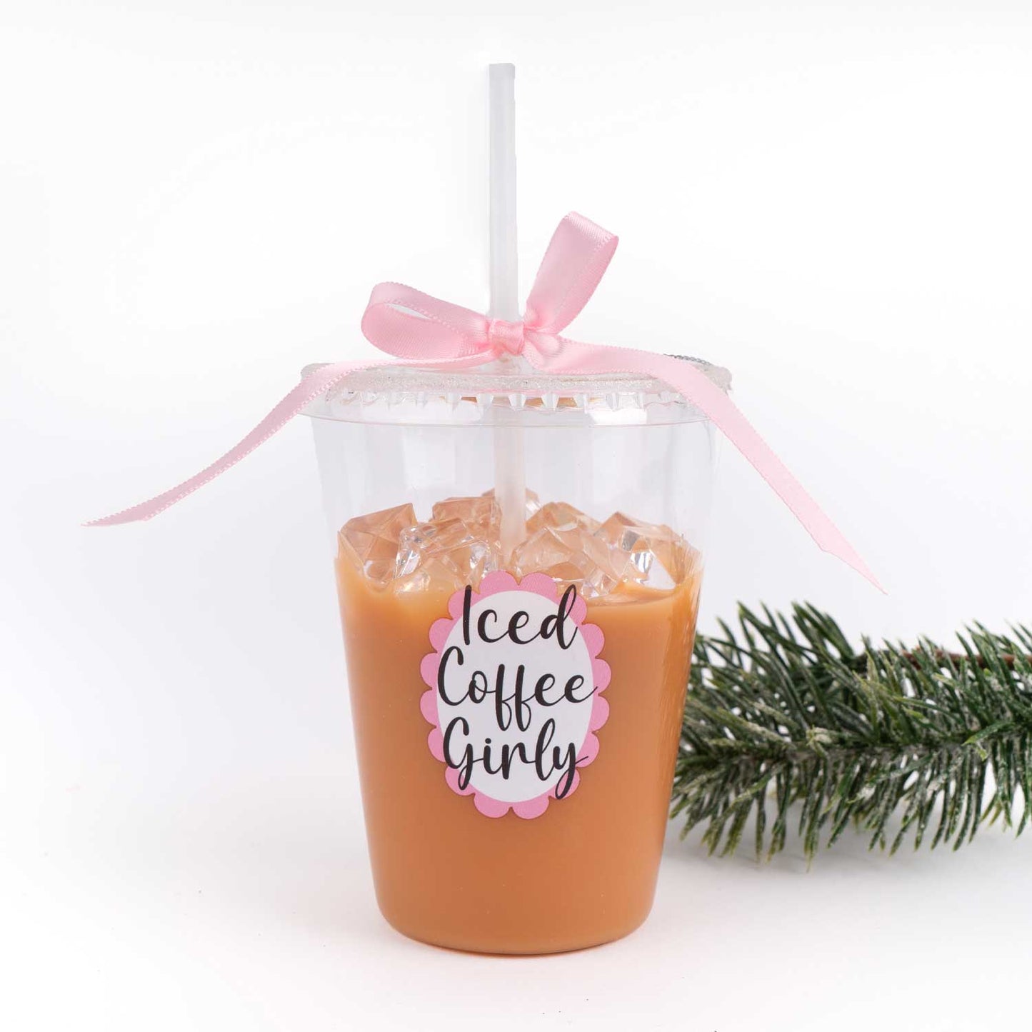 Iced Coffee Glass Ornament