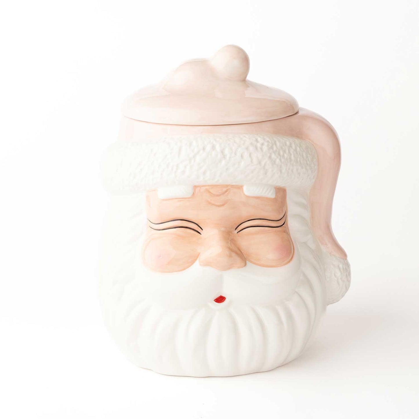 PINK SANTA Cookie Jar
