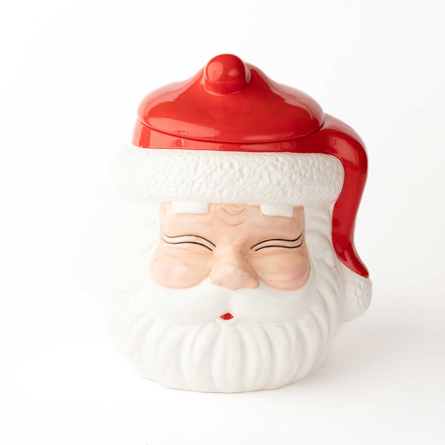 RED SANTA Cookie Jar