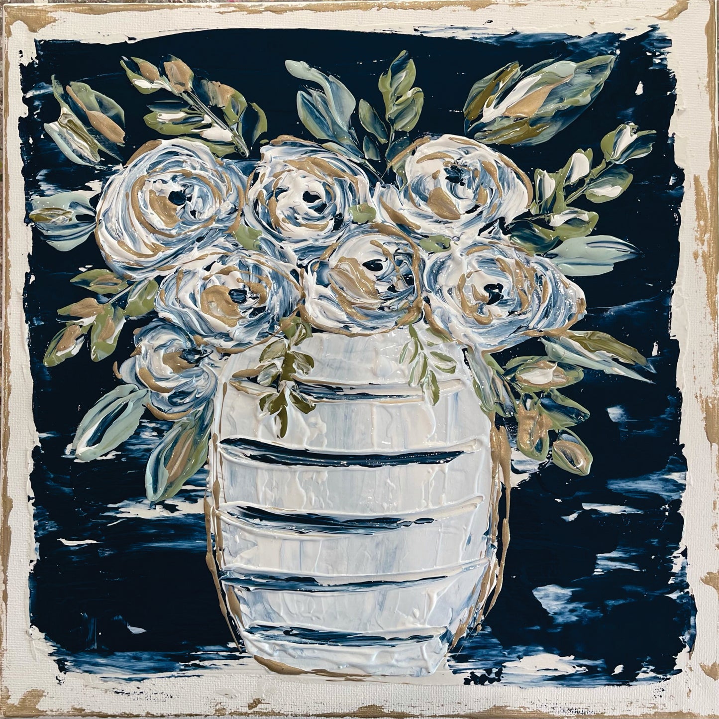 Farmhouse Floral Pillow