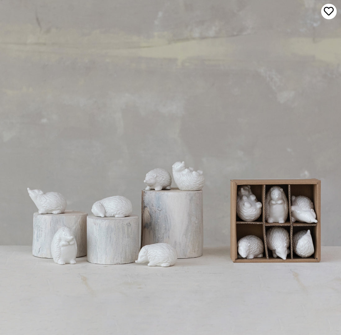 Stoneware Hedgehogs