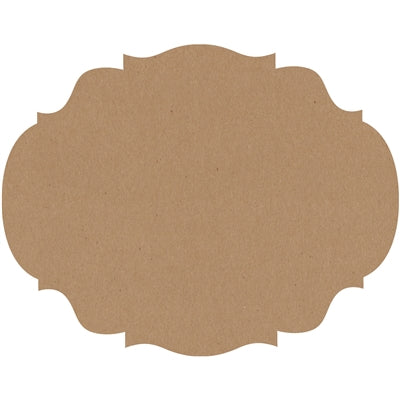 Kraft French Frame Die Cut Placemats