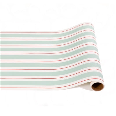 Seafoam & Red Awning Stripe Runner