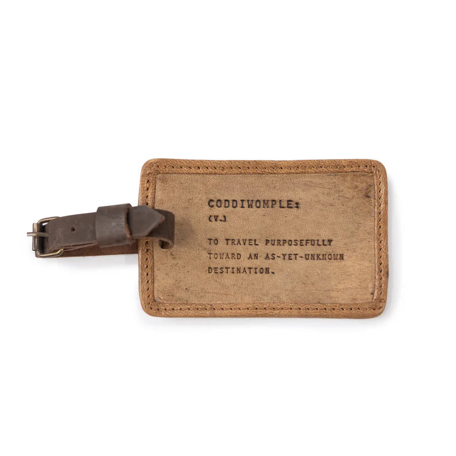 Coddiwomple Leather Luggage Tag
