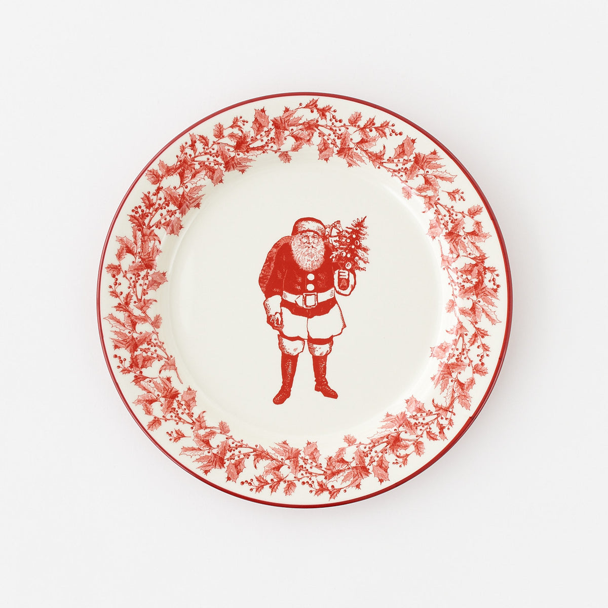 Yuletide Santa Melamine Plate