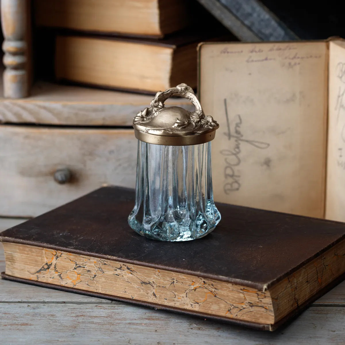 Golden Nouveau Jar