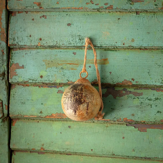 Nordic Santa Metal Ball Ornaments