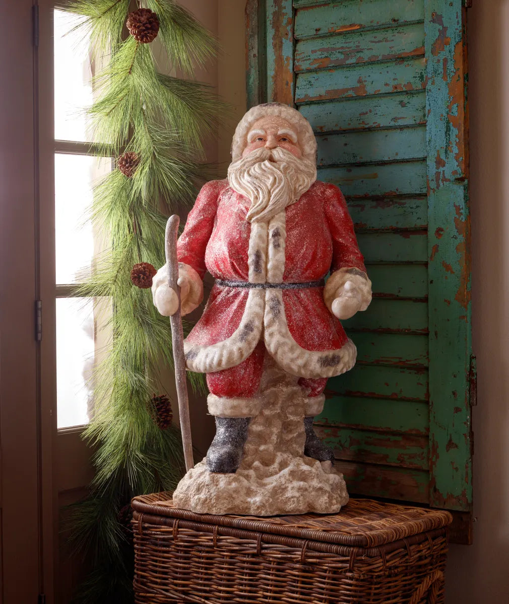 Frosted Traveling Santa