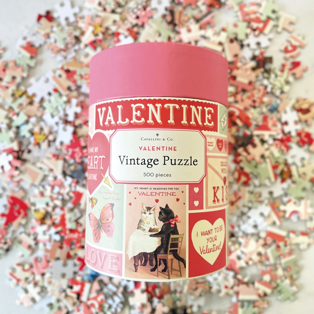 Cavallini Valentine Vintage Puzzle