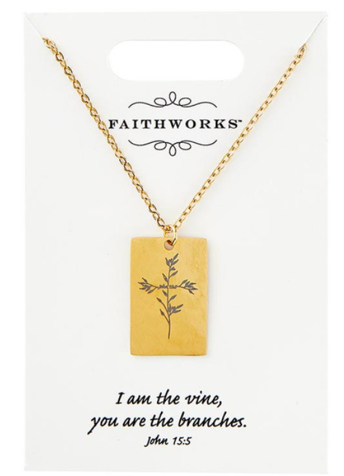 Jesus, The Vine Necklace