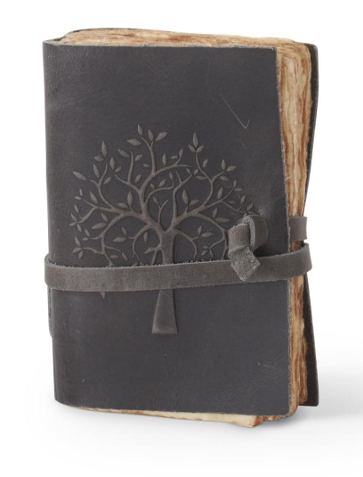 Leather Tree Embossed Handcrafted Deckle Edge Journals