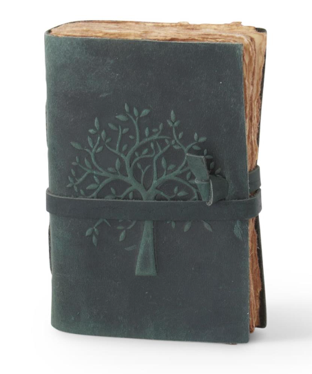 Leather Tree Embossed Handcrafted Deckle Edge Journals