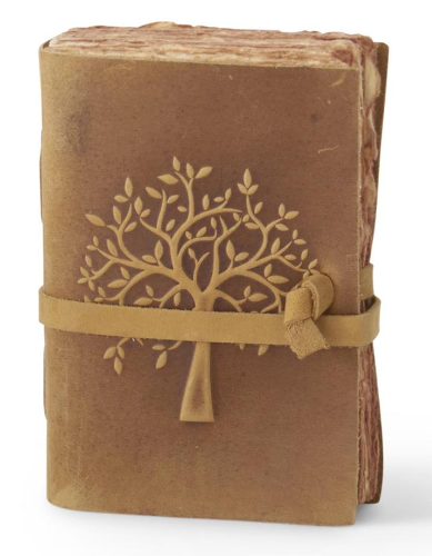 Leather Tree Embossed Handcrafted Deckle Edge Journals