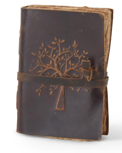 Leather Tree Embossed Handcrafted Deckle Edge Journals