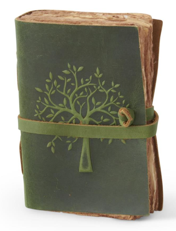 Leather Tree Embossed Handcrafted Deckle Edge Journals