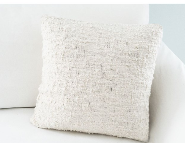 Cotton Ivory Boucle Euro