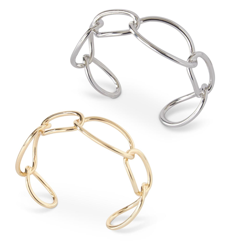 Open Chain Cuff Bracelet