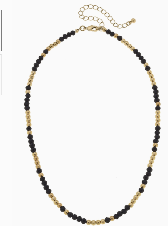 Gabbi Beaded Glass Pearl Cluster Necklace