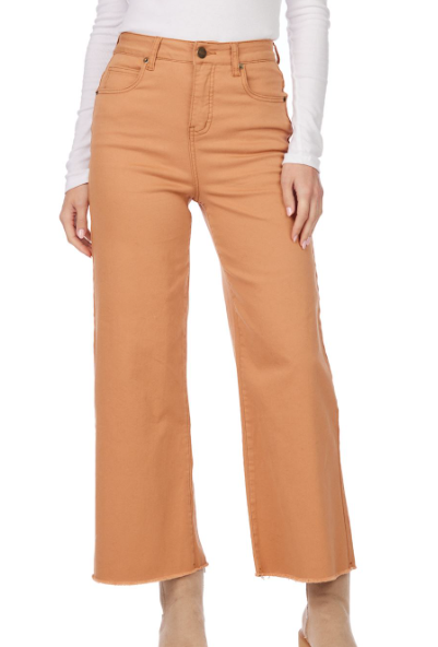 Crawford Wide Leg Jeans Burnt Orange