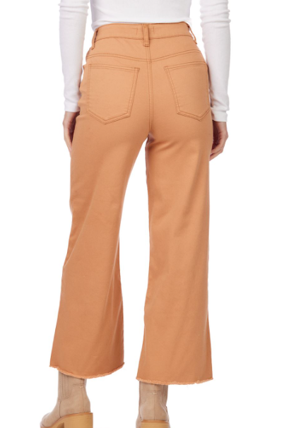 Crawford Wide Leg Jeans Burnt Orange