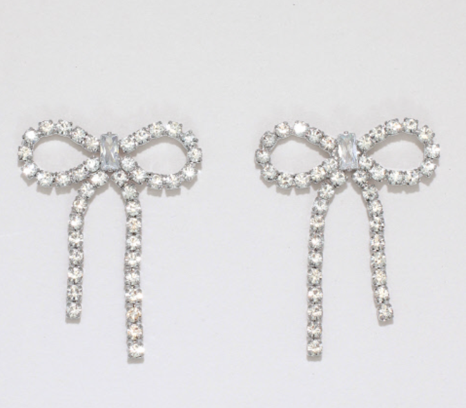 Crystal Bow Earring