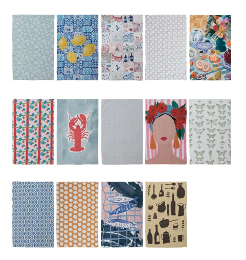 Printed Recycled Microfiber Tea Towels