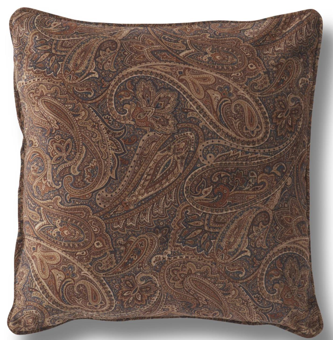 Laurel Prussian Square Pillow