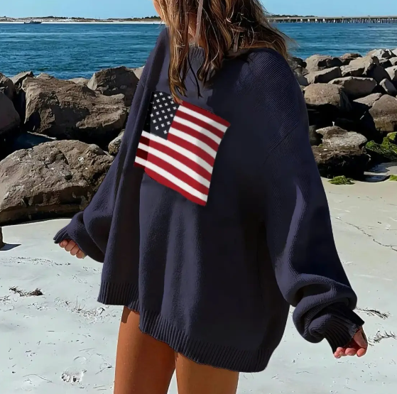 USA Flag Sweater